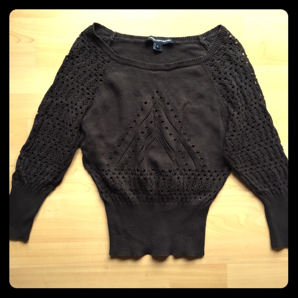 French Connection oversized black sweather